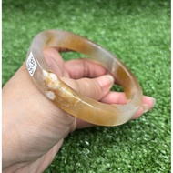 66mm Sakura agate bangle