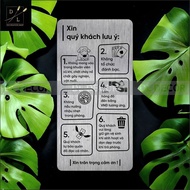 Rules for hotels, motels, hotels, homestays, villas - Scratched silver Alu