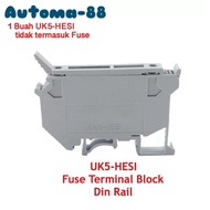 HS2216 UK5-HESI Fuse Terminal Block Din Rail (0.2~4mm) 800V/6.3A GRAY NEW....