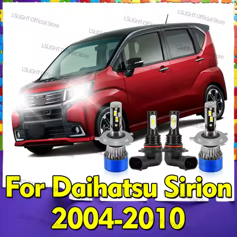 2/4x Car Led Bulbs 6000K Fog Bulbs Headlights For Daihatsu Sirion 2004 2005 2006 2007 2008 2009 2010