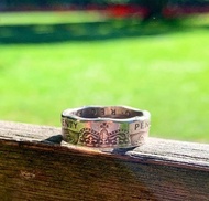 英國20便士硬幣戒指