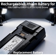 3.7V 2600mAh Rechargeable LiPo Drone Battery - Replacement for E88/E88 Pro/E99/P12/P7/K10/K6 UAV