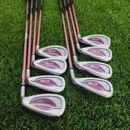 8PCS Women Golf Iron Set 5 6 7 8 9 P A S Iron Pink MP1300 LADY Graphite Steel Shaft Golf Iron Set Ri