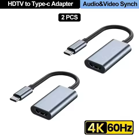 Type C to HDMI-Compatible Adapter Converter 4K 60Hz USB C to HDMI For MacBook Pro Air iPad Pro Samsu