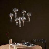 【Hübsch】 - 890625 輕奢華煙燻色燈泡造型吊燈 餐桌燈