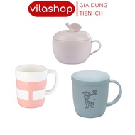 4 Codes of Vilahome Drinking Cups, Plastic Cups, Drinking Cups with Good Heat Resistant Handles