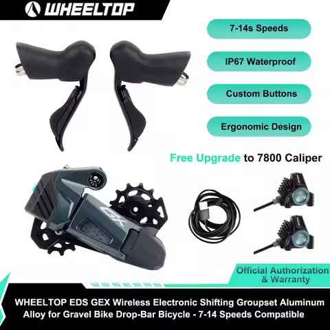 WHEELTOP EDS GEX Wireless Electronic Shifting Groupset Aluminum Alloy for Gravel Bike Drop-Bar Bicyc