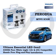 Philips New Ultinon Essential LED Bulb Gen2 6500K H4 Set for  Perodua Myvi Icon 1.3 Standard EZ&amp; XT