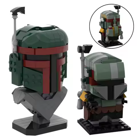 MOC-65926 Movie Figures Superhero Brickheadz Building Blocks Set Space War Half Body Portrait of Bob