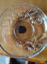 【銓芳家具】全新 SOGA Japan 復古雕花玻璃盤 水果盤 水晶玻璃盤 直徑11cm 沙拉盤 餐盤 1121025