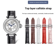 [Substitute Strap] Suitable for Cartier pasha Strap pasha Watch Strap Crocodile Pattern Genuine Leat