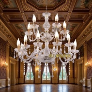 8+4 Luxury Modern Gold Acrylic Crystal Chandelier Hanging Lamp Living Room Lamp, Family Room Lamp