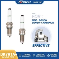 Tt 2-8Pcs Normal Spark Plugs TORCH Dk7rta+ Replace For Candles 0241145523 VW 04C905606a 04C905606