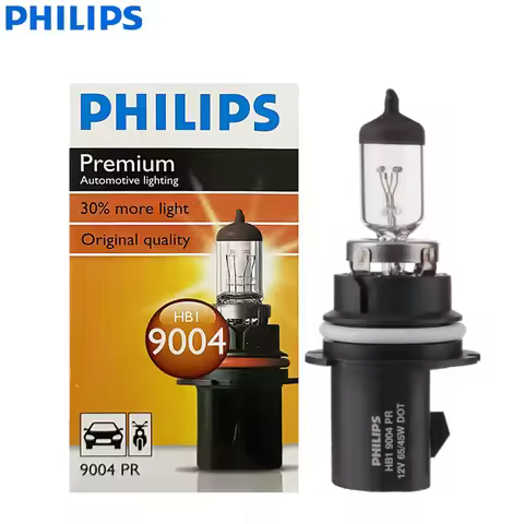 Philips 9004 HB1 Premium Car Halogen Headlight P29t 12V 65/45W Original Genuine Motor Lamp 3200K War