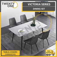 Victoria Extendable Dining Set-Sintered Stone Dining Table