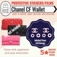GJ0 Hardware Protective Sticker for chan@l Classic Wallet/ Logo Stickers on chan@l wallets/purses | 