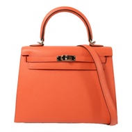 HERMES Epsom皮革Kelly 25手挽肩背兩用袋Rose Jaipur