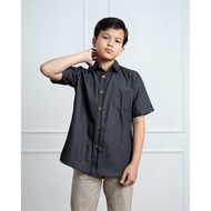 KEMEJA Evolvere - KAI Shirt Short Sleeve Kids Denim Shirt