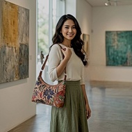 Batik sling bag 35x27x12 cm
