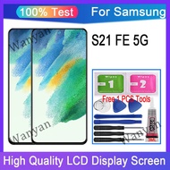 Original AMOLED Samsung Galaxy S21 FE 5G LCD Touch Screen With Frame Replacement