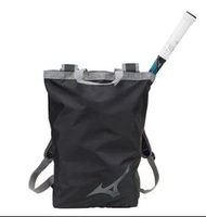 【💥日本直送】16L Mizuno 2WAY 球拍袋 手提袋 運動 足球 欖球 背囊 背包 袋 黑色