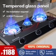 JUMBO gas stove double burner portable gas stove gas stove double gas stove home appliances gas range burner gas stove Desktop gas stove no need to install 4.0KW firepower design energy saving and high efficiency double burner stove gas stove