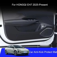 Car B-Pillar Door Anti-Kicks Protect Pad PU Leather For HONGQI EH7 2025-Present Trunk Anti-Dirty Scr