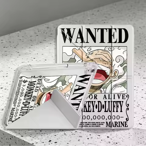 Anime Luffy Tablet Case For Samsung Galaxy Tab S9 Plus S10 Lite S8 A11 A9 Plus A8 S7 FE With Pen Slo