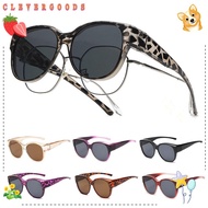 CLEVERHD Driving Sunglasses, Round Frame Y2K Fit Over Sunglasses, Fashion Retro UV Protection Wear O