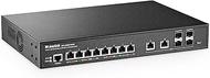MokerLink 8 Port 2.5 Gigabit PoE Managed Switch, 8x2.5G POE, 2x10G Ethernet, 4x10G SFP+, IEEE8023af/