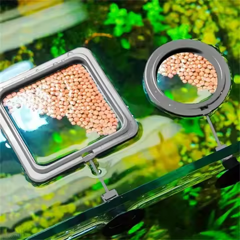 2 Combination Fish Food Feeding Rings, Aquarium Fish Tank Feeding Rings, Suitable for Home Aquarium