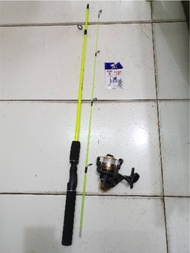 Paket Set Pancing Ekonomis Joran + Reel Spool Besi