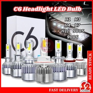 C6 Mentol Lampu Hadapan LED Kereta Car Headlight COB LED Bulb Headlamp Bulb Lampu LED Kereta