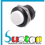 R13-507 2PIN SPST MOMENTARY WHITE PUSH BUTTON SWITCH 125V 6A 250V 3A