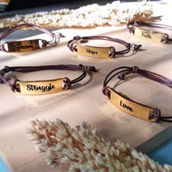 Brass Bracelet / Motivational Brass Bracelet