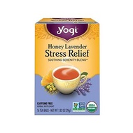 Yogi Organic Stress Relief Tea – Honey Lavender 有機 舒緩壓力草本茶 – 蜂蜜薰衣草味 1.02oz / 29g (16小包)【076950204546