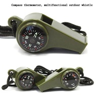 Outdoor Whistle Plastic Multifunctional 3-in-1 Whistle Survival Whistle Compass Thermometer Whistle