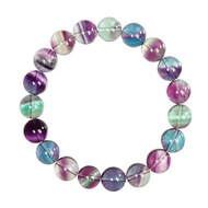 【正佳珠寶】螢石 頂級極淨 獨角獸螢石 10mm 彩螢石手珠