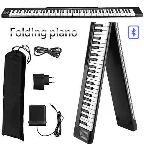 Electronic Piano 88 Keys Professional Foldable Portable Piano Children's Musical Beginner Practice P