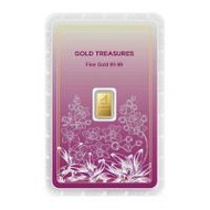 Ausiris ทองคำแท่ง 99.99% น้ำหนัก 1 g Gold Treasures ลายการ์ดอกกล้วยไม้ (324383-667668010)