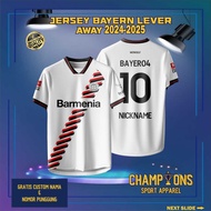 BAYERN LEVERKUSEN AWAY Club Jersey 2023-2024 UEFA Champions League, BUNDESLIGA Jersey Full Printing 