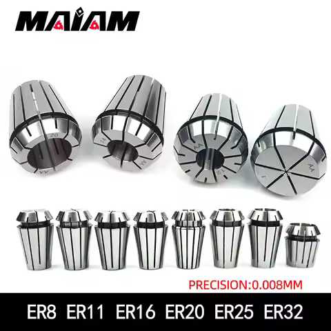 ER8 ER11 ER16 ER20 ER25 ER32 Collet Precision 0.008 ER spring collet chuck for CNC tool holder Engra