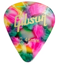 ปิ๊กกีต้าร์ Gibson 0.46 0.71mm ทรงหยดน้ำ ทรงสายเหลี่ยม แยก 1 ตัว **คละสี**