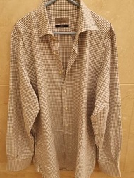 Canali men checkered shirt su misura 格仔恤衫