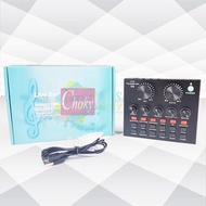 AYO! Paket Microphone BM8000 Full Set Plus Soundcard V8s +