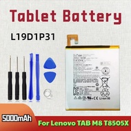 3.86V 5000mAh L19D1P31 Tablet Battery for Lenovo TAB M8 T8505X TB-8505F TB-8505N TB-8505M TB-8705F T