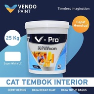 CAT TEMBOK INTERIOR V-PRO 25 KG SUPER WHITE LC - SETARA PARAGON - A2Z HOME