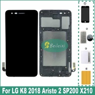 For LG Aristo 2 K8 2018 X210 SP200 X210MA MX210 X210EA X210AM LM-X210MA LCD Display Touch Screen Dig