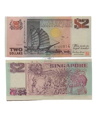 Uang Asing Singapore 2 Dollar