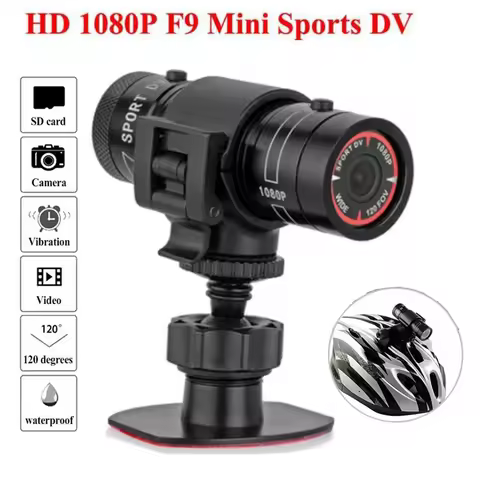 F9 Action Camera HD 1080P Bike Motorcycle Helmet Camera Outdoor Sport DV Video DVR Audio Recorder Da